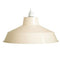 Large Dual Fitting Pluto Metal Lighting Pendant Shades - Cream