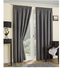 Argos Home Diamond Distressed Lined Curtains - Grey