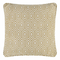 Alpha Geometric Piped Cushion Cover - Mustard