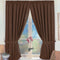 Virgo Blackout Curtains, Brown