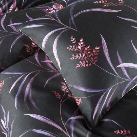 Vantona Boutique Keiko Duvet Cover Set - Black