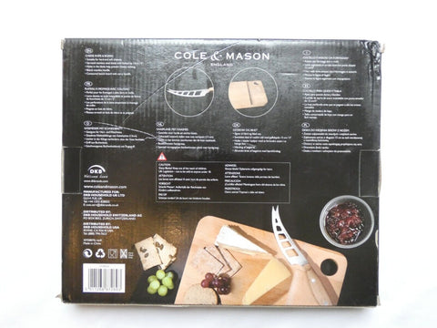 Cole & Mason Cheese Knife & Board