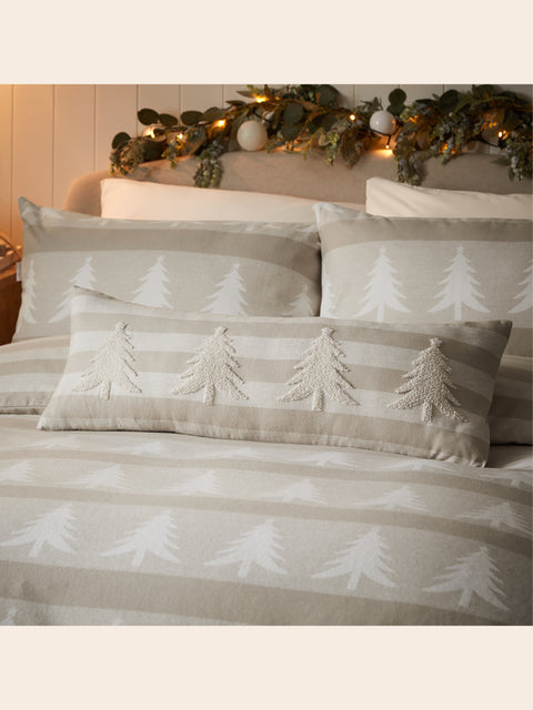 Vantona Essentials Natural Trees Brushed Cotton Duvet Cover Set