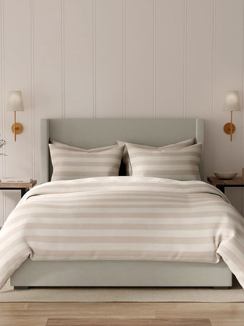 Vantona Essentials Natural Trees Brushed Cotton Duvet Cover Set