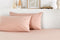 Vantona Hotel Collection Plain Dye Fitted Sheet & Pillowcase Pair 200TC - Pink (Sold Separately)