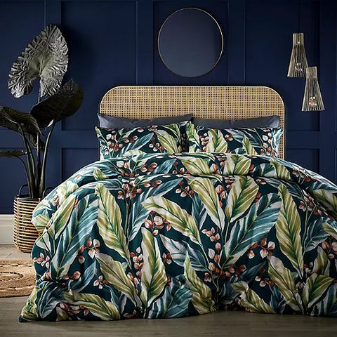 Vantona Boutique Range Twilight Leaves Duvet Cover Set - Multi