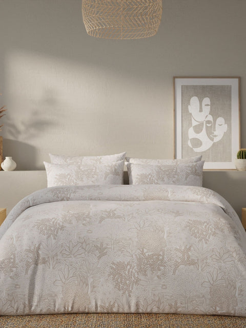 Vantona Essentials Range Kiki Duvet Cover Set - Natural