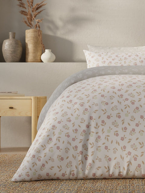 Vantona Essentials Range Molly Ditsy Duvet Cover Set - Natural