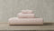 Vantona Luxury Leaf Jacquard Cotton Towel – Pink