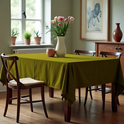 Wexford Everyday Dining Tablecloths, Pack of 2 - Olive