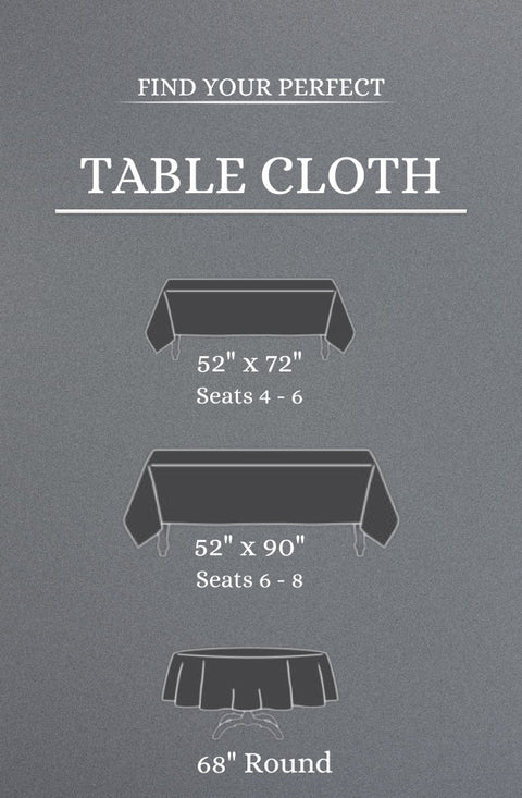 Wexford Everyday Dining Tablecloths, Pack of 2 - Black