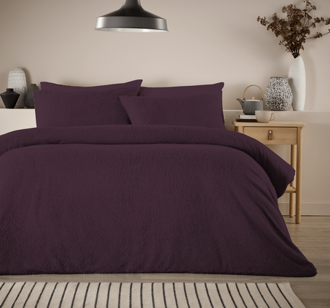 Vantona Essentials Range Teddy Fleece Duvet Cover Set (Sold Separately)