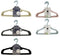 NON SLIP FLOCKED COAT CLOTHES HANGERS VELVET SPACE SAVING 5-COLOR (KIDS & ADULT)