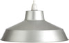 Large Dual Fitting Pluto Metal Lighting Pendant Shades - Silver