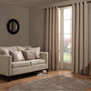 iLiv Anderson Woven Lined Eyelet Curtains - Cream