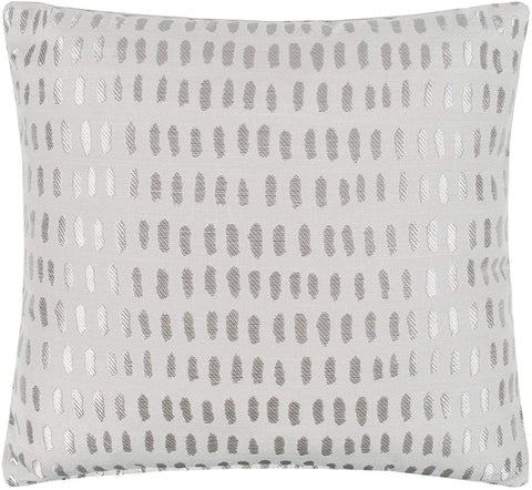 Mason Gray Dash Woven Filled Cushion - Grey