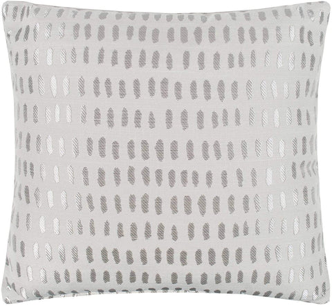 Mason Gray Dash Woven Filled Cushion - Grey