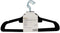 NON SLIP FLOCKED COAT CLOTHES HANGERS VELVET SPACE SAVING 5-COLOR (KIDS & ADULT)