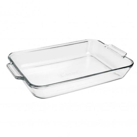 Anchor Hocking Glass Rectangular Roaster - 4.7 Litre