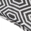 Alpha Geometric Piped Cushion Cover - Graphite