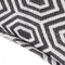 Alpha Geometric Piped Cushion Cover - Graphite