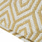 Alpha Geometric Piped Cushion Cover - Mustard