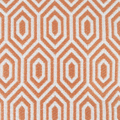 Alpha Geometric Piped Filled Cushion Cover - Orange