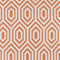 Alpha Geometric Piped Filled Cushion - Orange