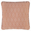 Alpha Geometric Piped Filled Cushion Cover - Orange