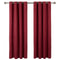 iLiv Anderson Woven Lined Eyelet Curtains - Red