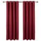 iLiv Anderson Woven Lined Eyelet Curtains - Red