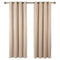 iLiv Anderson Woven Lined Eyelet Curtains - Cream