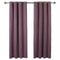 iLiv Anderson Woven Lined Eyelet Curtains - Plum