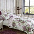 Vantona Anthea Floral Design Duvet Cover Set - Lilac
