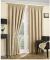 Balmoral Thermal Interlined Pencil Pleat Curtains - Natural