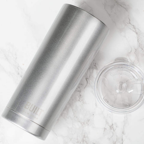 Built 20oz Double Walled Stainless Steel Water Tumbler - Silver