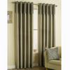 Classic Pleated Band Eyelet Curtains - Mink