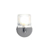 Village at Home Ice Cube 1 Light Fitting Chrome Wall Light