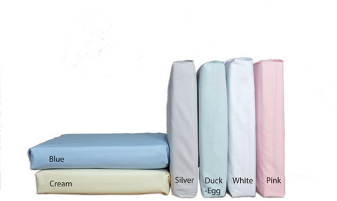 100% Luxury Cotton Plain Dyed Flat Sheets - Vantona Home Sheeting