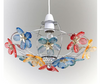 Floral Bouquet Chrome Light Fitting Uplighter - Multi Colour