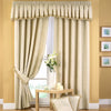 Folia Jacquard Lined Eyelet Curtains - Natural