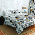 Opus 100% Soft Cotton Duvet Cover Set & Pillowcases - Kasha Multi
