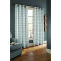 Eyelet Lined 100% Cotton Curtains Ready Made