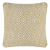 Alpha Geometric Piped Cushion Cover - Mustard