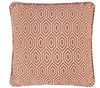 Alpha Geometric Piped Filled Cushion Cover - Orange