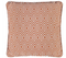 Alpha Geometric Piped Filled Cushion Cover - Orange