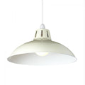 Large Cut Out Dome Metal Lighting Pendant Shades - Cream