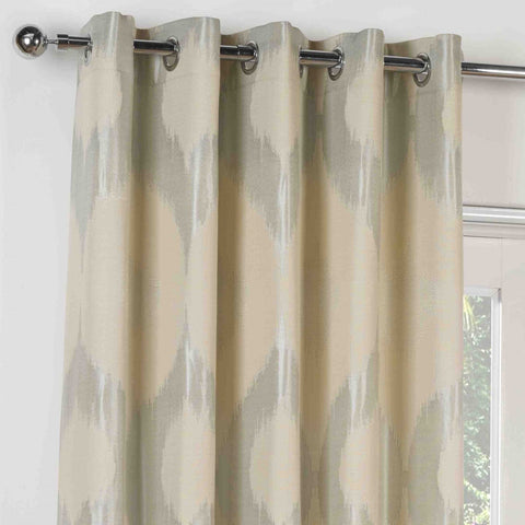 Sundour Delta Lined Eyelet Curtains - Duck Egg