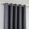 Sundour Twilight Eyelet Blackout Ready Made Curtains - Charcoal