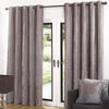 Sundour Velvet Lined Eyelet Curtains - Latte